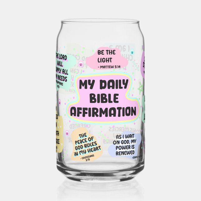 Verre Canette Mes Affirmations bibliques (Gauche)