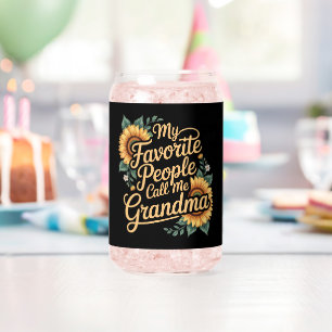 Verre Canette Mes personnes préférées m'appellent grand-mère pou