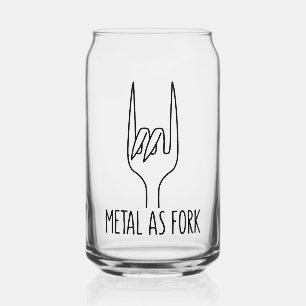 Verre Canette Métal comme Fork Drôle Rock sur la conception de c