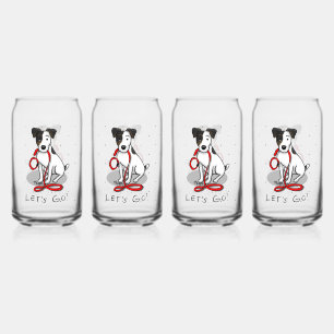 Verre Canette Mignon Allons-y ! Jack Russell Terrier (tri-couleu
