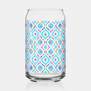 Verre Canette Mignons motifs abstraits en zigzag colorés