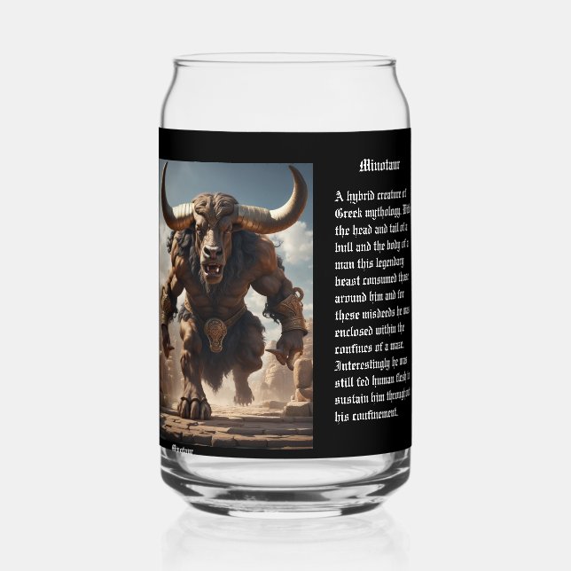 Verre Canette Minotaur  (Verso)