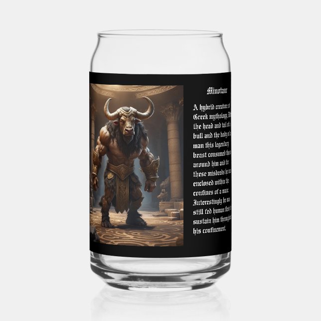 Verre Canette Minotaure (Verso)