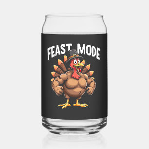 Verre Canette Mode fête Drôle Thanksgiving Turquie Fitness Repas