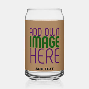 VERRE CANETTE MODÈLE DE TEXTE D'IMAGE BROWN SIMPLE MODERNE