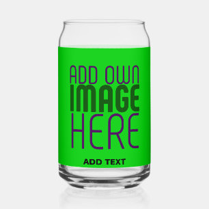 VERRE CANETTE MODÈLE TEXTE D'IMAGE VERTE MODERNE ÉDITABLE LIME