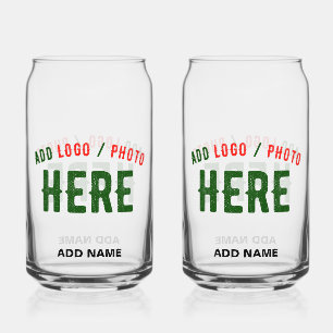 VERRE CANETTE MODERNE MODERNE PERSONNALISABLE CLAIR VÉRIFIÉ