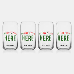 VERRE CANETTE MODERNE MODERNE PERSONNALISABLE CLAIR VÉRIFIÉ