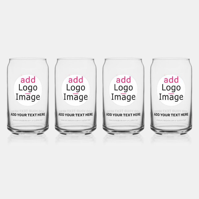 Verre Canette Moderne Professionnel Personnalisable (Recto)