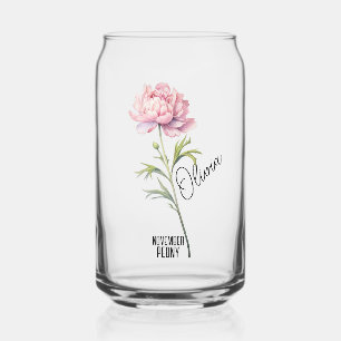 Verre Canette Mois des fleurs de naissance Novembre Nom de la pi