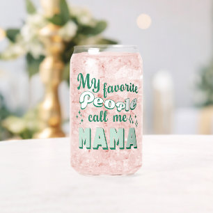 Verre Canette Mon peuple favori m'appelle le Vert de maman