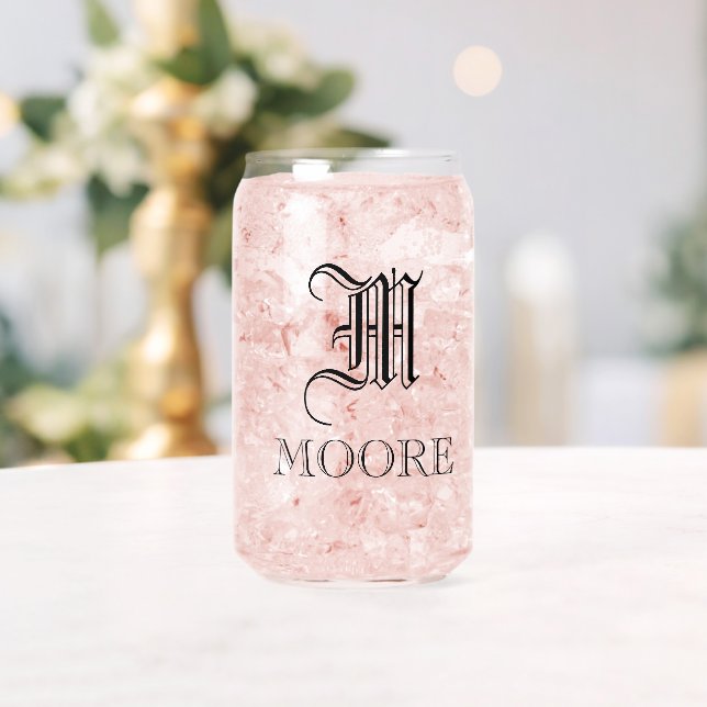 Verre Canette Monogramme (Insitu (Mariage))