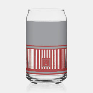 Verre Canette Monogramme à bande classique