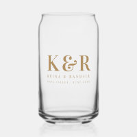 Monogramme mariage minimaliste Or simple