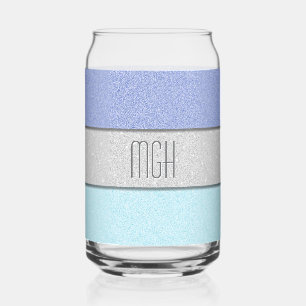 Verre Canette Monogramme personnalisé faux paillettes brillant