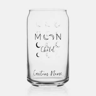 Verre Canette Monogramme sur lune personnalisée pour enfant Can