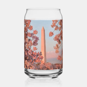 Verre Canette Monument Washington - Cerisiers en Fleurs
