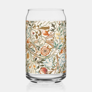 Verre Canette Morris Acanthus Floral Crewel Motif de broderie