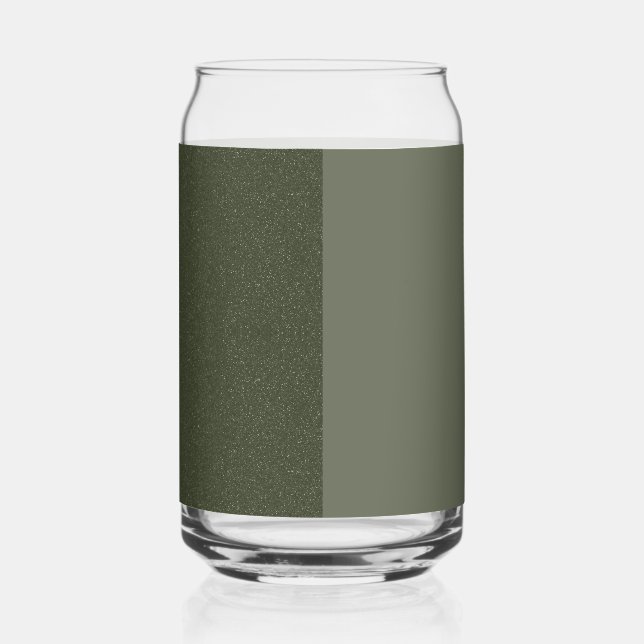 Verre Canette Moss Green Split Glass Can - Parties scintillant & (Gauche)