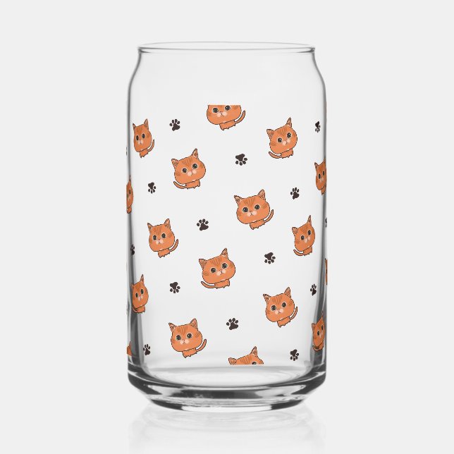 Verre Canette motif (Recto)