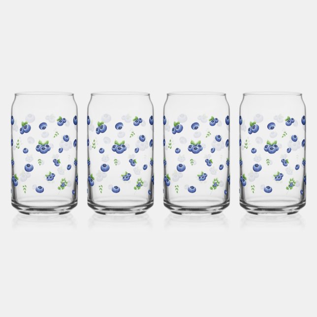 Verre Canette Motif Blueberry (Recto)