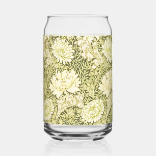 Verre Canette Motif Chrysanthème de William Morris Vintage