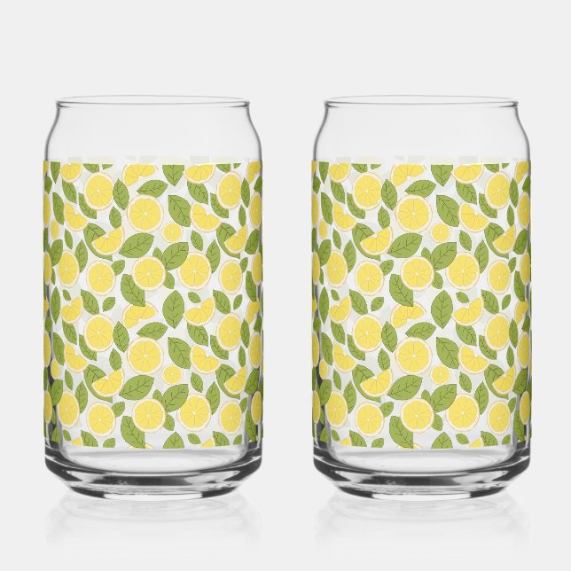 Verre Canette Motif citron (Recto)