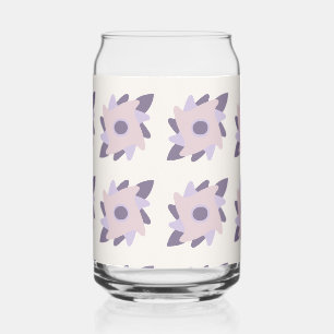 Verre Canette Motif de carreau décoratif pastel violet