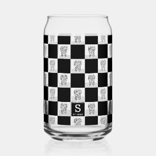 Verre Canette Motif de contrôle dentaire personnalisé