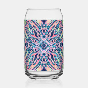 Verre Canette motif de cornaline de corail océanique