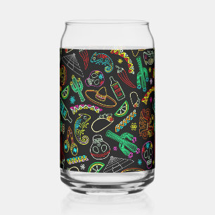 Verre Canette Motif de Fiesta du Mexique