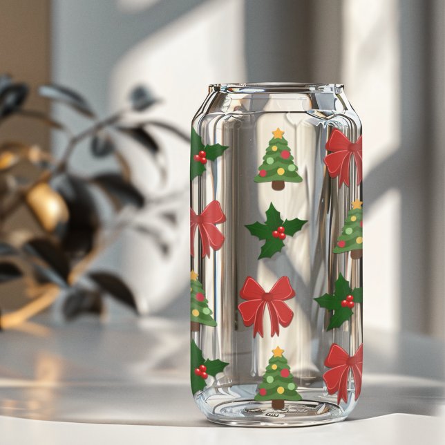 Verre Canette Motif de Noël festif (Créateur téléchargé)