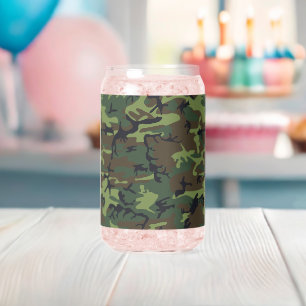 Verre Canette Motif du Camouflage Vert, Motif militaire, Armée