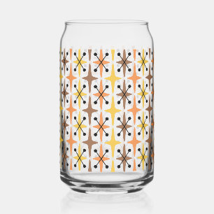 Verre Canette Motif en forme d'étoile du milieu du XXe siècle Mo