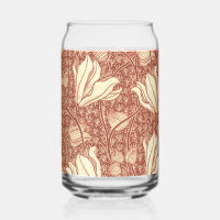 Motif floral Red Lily de style William Morris