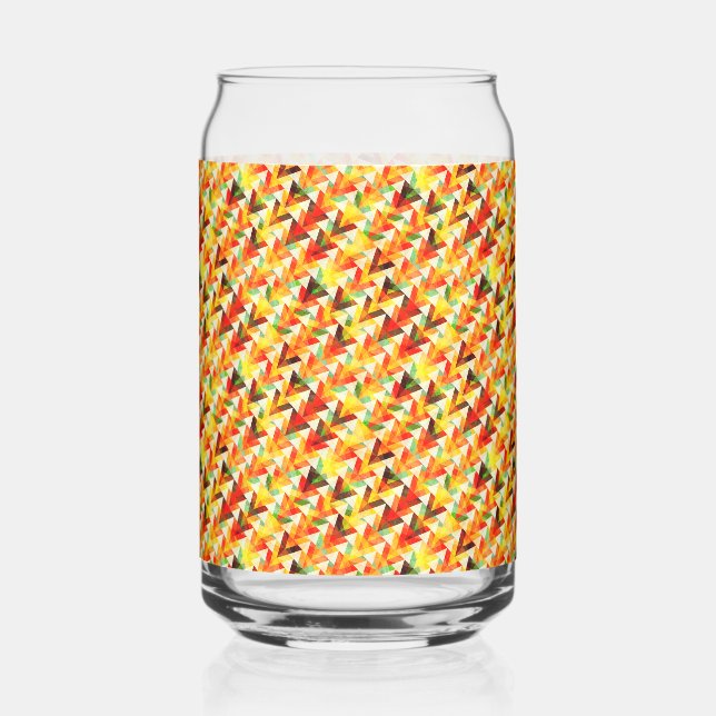 Verre Canette Motif mignon de triangles abstraits (Recto)
