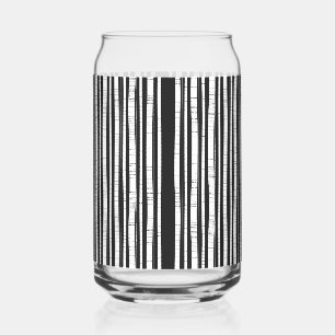 Verre Canette Motif rayures verticales modernes