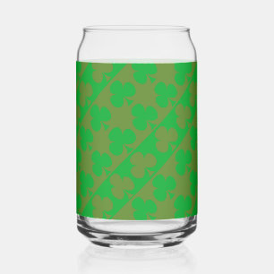 Verre Canette Motif Trèfle