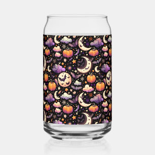 Verre Canette Motif Whimsical Halloween Night Sky