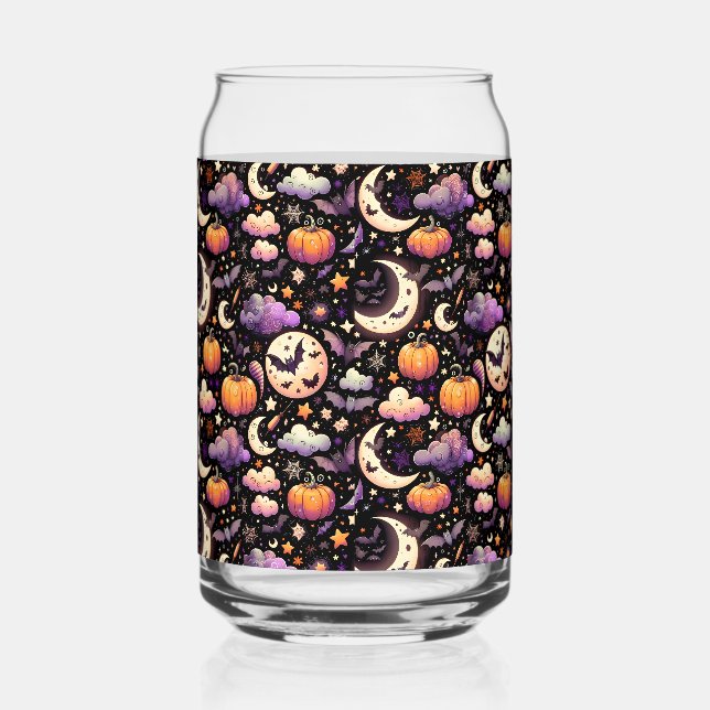 Verre Canette Motif Whimsical Halloween Night Sky (Droite)