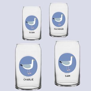 Verre Canette Mouette personnalisée