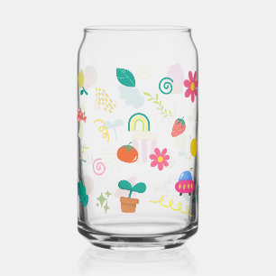 Verre Canette Mug motif fleur et palmier Kawaii Baby