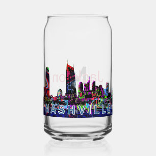 Verre Canette Nashville en graffiti avec monogramme