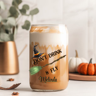 Verre Canette Ne buvez pas et ne volez pas drôle