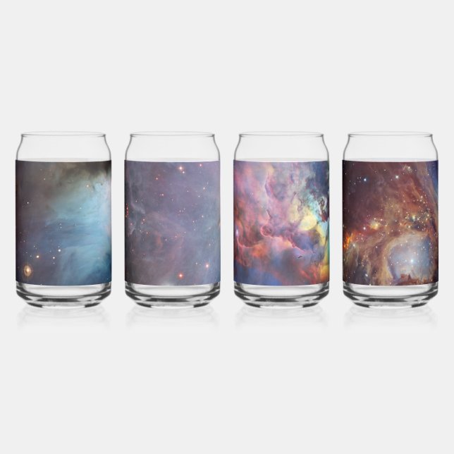Verre Canette Nébuleuse d'Orion Messier 78 Photo de l'espace rée (Recto)