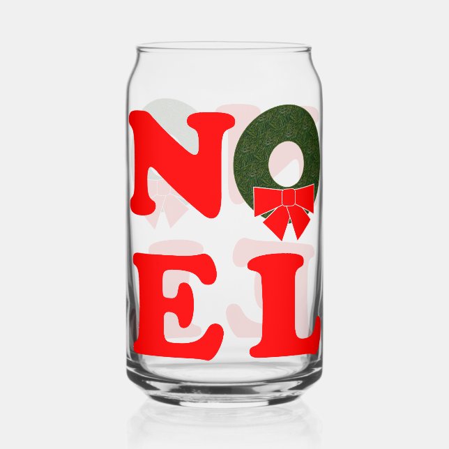 Verre Canette NOEL Christmas  (Verso)
