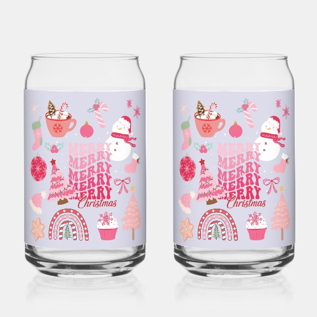 Verre Canette Noël moderne (Recto)