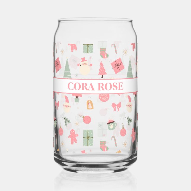 Verre Canette Noël Oh Quel Amusant Premier Anniversaire (Recto)