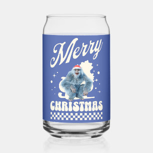 Verre Canette Noël Yéti drôle humour des Fêtes