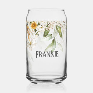 Verre Canette Nom, Charming White Gold Floral Drop